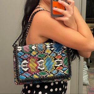 Aldo Colorful Snakeskin Purse